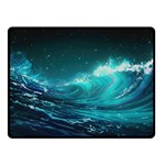 Tsunami Waves Ocean Sea Nautical Nature Water 7 Two Sides Fleece Blanket (Small)