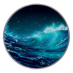 Tsunami Waves Ocean Sea Nautical Nature Water 7 Wireless Fast Charger(white) by Jancukart
