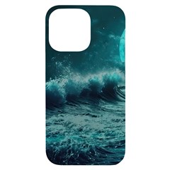 Waves Ocean Sea Tsunami Nautical 2 Iphone 14 Pro Max Black Uv Print Case by Jancukart