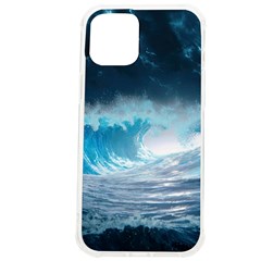 Thunderstorm Storm Tsunami Waves Ocean Sea Iphone 12 Pro Max Tpu Uv Print Case by Jancukart