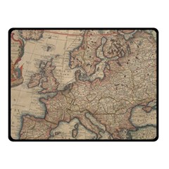 Vintage Europe Map Fleece Blanket (small) by Sudheng