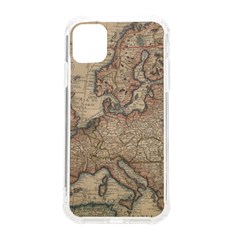 Vintage Europe Map Iphone 11 Tpu Uv Print Case by Sudheng