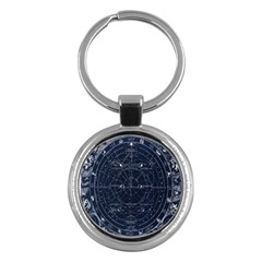 Vintage Astrology Poster Key Chain (round) by ConteMonfrey