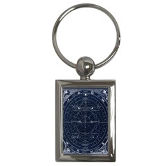Vintage Astrology Poster Key Chain (rectangle) by ConteMonfrey