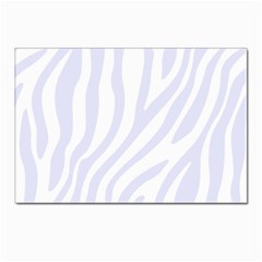 Grey Zebra Vibes Animal Print  Postcards 5  X 7  (pkg Of 10) by ConteMonfrey