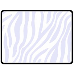 Grey Zebra Vibes Animal Print  Two Sides Fleece Blanket (large) by ConteMonfrey