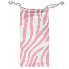Pink Zebra Vibes Animal Print  Jewelry Bag by ConteMonfrey