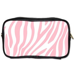 Pink Zebra Vibes Animal Print  Toiletries Bag (two Sides) by ConteMonfrey