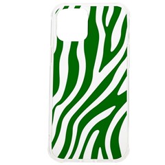 Dark Green Zebra Vibes Animal Print Iphone 12 Pro Max Tpu Uv Print Case by ConteMonfrey