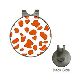 Orange Cow Dots Hat Clips With Golf Markers by ConteMonfrey