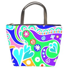 Crazy Pop Art - Doodle Lover   Bucket Bag by ConteMonfrey
