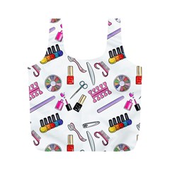 Manicure Nail Pedicure Full Print Recycle Bag (m) by SychEva