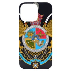 Imperial Coat Of Arms Of Iran, 1932-1979 Iphone 14 Pro Max Black Uv Print Case by abbeyz71