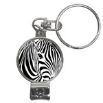 Animal Cute Pattern Art Zebra Nail Clippers Key Chain