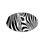 Animal Cute Pattern Art Zebra Sticker Oval (10 pack)