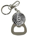 Animal Cute Pattern Art Zebra Bottle Opener Key Chain