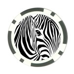 Animal Cute Pattern Art Zebra Poker Chip Card Guard (10 pack)