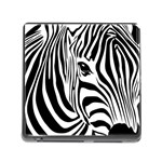Animal Cute Pattern Art Zebra Memory Card Reader (Square 5 Slot)