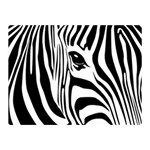 Animal Cute Pattern Art Zebra Two Sides Premium Plush Fleece Blanket (Mini)