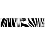 Animal Cute Pattern Art Zebra Small Premium Plush Fleece Scarf