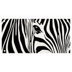 Animal Cute Pattern Art Zebra Banner and Sign 6  x 3 