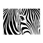 Animal Cute Pattern Art Zebra Crystal Sticker (A4)