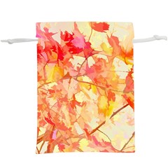 Monotype Art Pattern Leaves Colored Autumn Lightweight Drawstring Pouch (xl) by Amaryn4rt