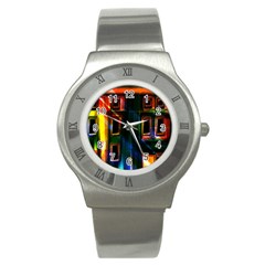 Architecture City Homes Window Stainless Steel Watch by Amaryn4rt