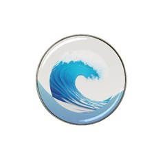 Wave Tsunami Tidal Wave Ocean Sea Water Hat Clip Ball Marker (4 Pack) by Wegoenart