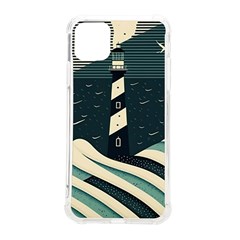 Lighthouse Abstract Ocean Sea Waves Water Blue Iphone 11 Pro Max 6 5 Inch Tpu Uv Print Case by Wegoenart