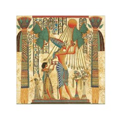 Egyptian Man Sun God Ra Amun Square Satin Scarf (30  X 30 ) by Celenk
