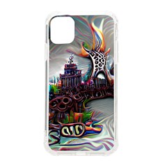 Abstract Art Psychedelic Art Experimental Iphone 11 Tpu Uv Print Case by Uceng