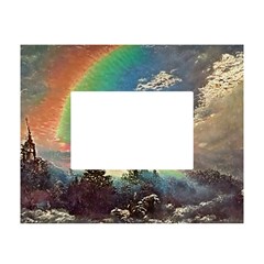 Abstract Art Psychedelic Arts Experimental White Tabletop Photo Frame 4 x6  by Uceng