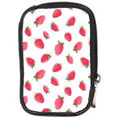 Strawberry Compact Camera Leather Case by SychEva