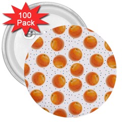 Orange 3  Buttons (100 Pack)  by SychEva