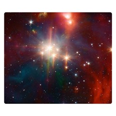 Astrology Astronomical Cluster Galaxy Nebula Two Sides Premium Plush Fleece Blanket (small) by danenraven