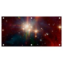 Astrology Astronomical Cluster Galaxy Nebula Banner And Sign 4  X 2  by danenraven