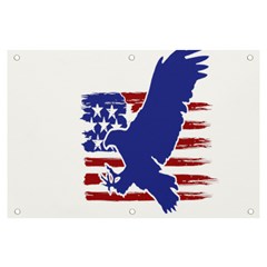 Usa Flag Eagle Symbol American Bald Eagle Country Banner And Sign 6  X 4  by Wegoenart