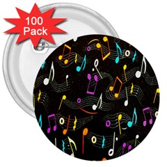 Fabric-65 3  Buttons (100 Pack)  by nateshop
