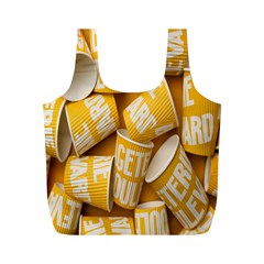 Yellow-cups Full Print Recycle Bag (m) by nateshop
