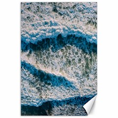 Waves Wave Nature Beach Canvas 24  X 36 