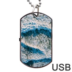 Waves Wave Nature Beach Dog Tag Usb Flash (two Sides)