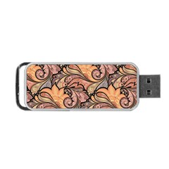 Colorful Background Artwork Pattern Floral Patterns Retro Paisley Portable Usb Flash (two Sides)