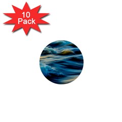 Waves Wave Water Blue Sea Ocean Abstract 1  Mini Buttons (10 Pack) 