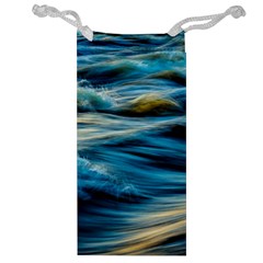 Waves Wave Water Blue Sea Ocean Abstract Jewelry Bag