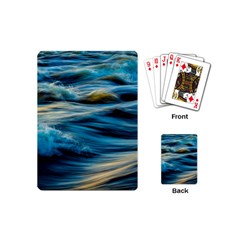 Waves Wave Water Blue Sea Ocean Abstract Playing Cards Single Design (mini)