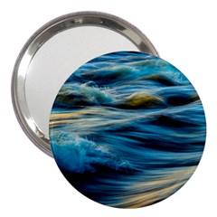 Waves Wave Water Blue Sea Ocean Abstract 3  Handbag Mirrors