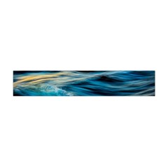 Waves Wave Water Blue Sea Ocean Abstract Premium Plush Fleece Scarf (mini)
