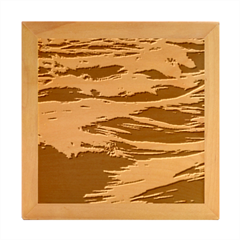 Waves Wave Water Blue Sea Ocean Abstract Wood Photo Frame Cube by Salman4z