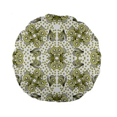 Background Pattern Texture Design Wallpaper Standard 15  Premium Flano Round Cushions by Ravend